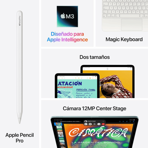 Tablet Apple iPad Air 11 8 GB RAM 512 GB Azul Cinzento M3
