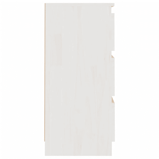 Lote de 2 Mesas De Cabeceira - Mesinhas De Cabeceira 40x29,5x64 cm pinho maciço branco
