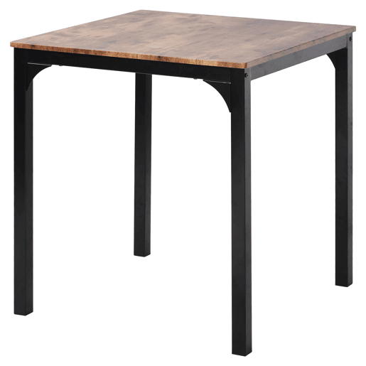 Conjunto de sala de jantar - Mesa com 2 cadeiras - Vintage castanho
