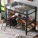 Cama alta para niños Cama alta para niños Negro