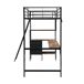 Cama alta para niños Cama alta para niños Negro