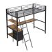Cama alta para niños Cama alta para niños Negro