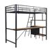 Cama alta para niños Cama alta para niños Negro