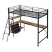 Cama alta para niños Cama alta para niños Negro