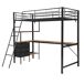 Cama alta para niños Cama alta para niños Negro