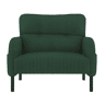 Poltrona de 1 lugar - Samtstoff, assento confortável, braços com bolsos laterais, estrutura sólida - Verde Esmeralda