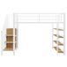 Cama alta para niños 98x255 Cama alta para niños 98x255 Blanco