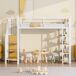 Cama alta para niños 98x255 Cama alta para niños 98x255 Blanco