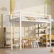 Cama alta para niños 98x255 Cama alta para niños 98x255 Blanco