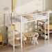 Cama alta para niños 98x255 Cama alta para niños 98x255 Blanco