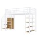 Cama alta para niños 98x255 Cama alta para niños 98x255 Blanco