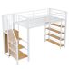 Cama alta para niños 98x255 Cama alta para niños 98x255 Blanco