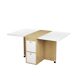 Conjunto de mesas y sillas de comedor 120x80 Conjunto de mesas y sillas de comedor 120x80 Blanco