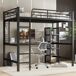 Cama alta para niños Cama alta para niños Negro
