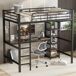 Cama alta para niños Cama alta para niños Negro