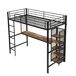 Cama alta para niños Cama alta para niños Negro