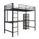 Cama alta para niños Cama alta para niños Negro