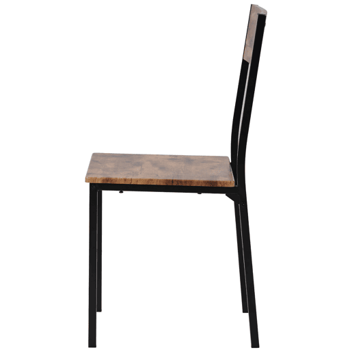 Conjunto de sala de jantar com 4 cadeiras - Mesa para varanda, sala de jantar e sala de estar - Vintage castanho