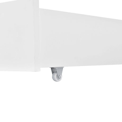 Cama individual 200x90cm - Casa com 2 gavetas, 2 janelas, estrutura em pinho e MDF - Branco