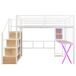 Cama alta para niños 145x253 Cama alta para niños 145x253 Blanco