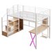 Cama alta para niños 145x253 Cama alta para niños 145x253 Blanco