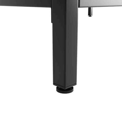 Mesa de bar 105x39x102 cm - Estilo moderno e simples, com superfície em mármore, pés ajustáveis - Preto
