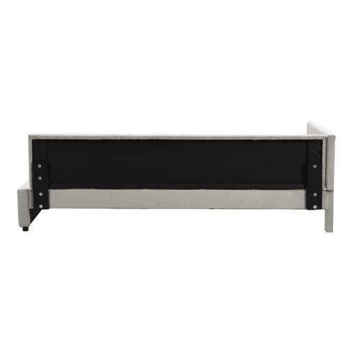 Sofá-cama 90x200 - Multifuncional com estrado, tecido de veludo suave para a pele - Cinza