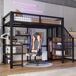 Cama alta para niños Cama alta para niños Negro