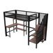 Cama alta para niños Cama alta para niños Negro