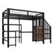 Cama alta para niños Cama alta para niños Negro