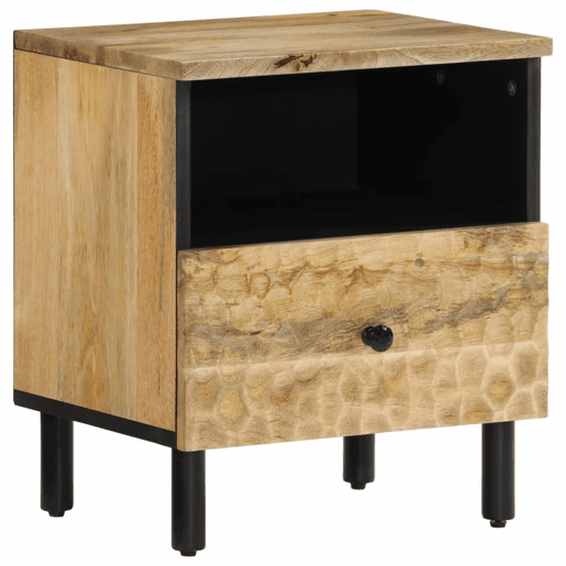Mesa De Cabeceira - Mesinha De Cabeceira 40x33x46 cm madeira de mangueira maciça