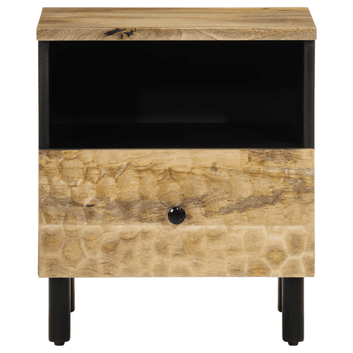 Mesa De Cabeceira - Mesinha De Cabeceira 40x33x46 cm madeira de mangueira maciça