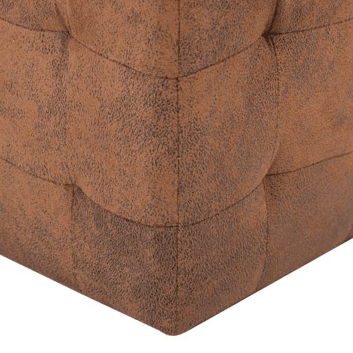 Lote de 2 Mesas De Cabeceira - Mesinhas De Cabeceira 30x30x30 cm camurça artificial castanho