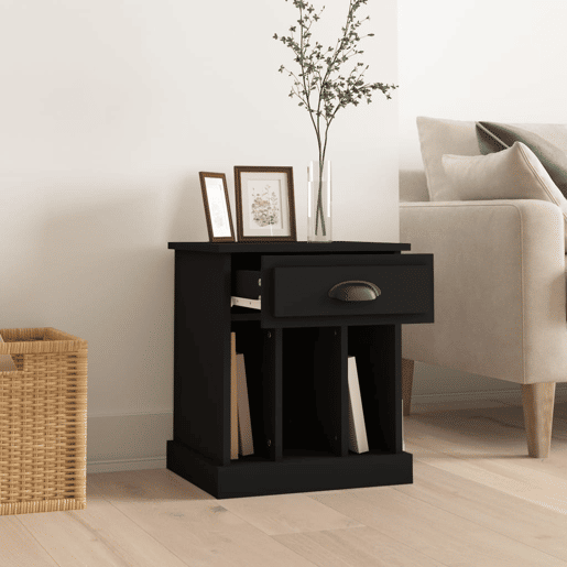 Mesa De Cabeceira - Mesinha De Cabeceira 43x36x50 cm preto