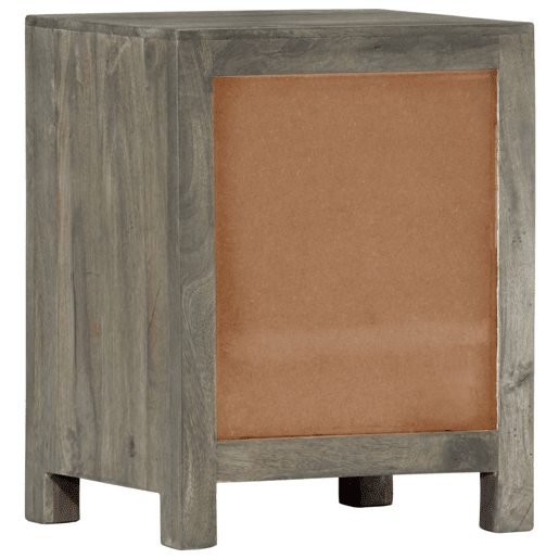 Mesa De Cabeceira - Mesinha De Cabeceira 40x30x50cm madeira mangueira maciça cinzento Mesa De Cabeceira - Mesinha De Cabeceira 40x30x50cm madeira mangueira maciça cinzento
