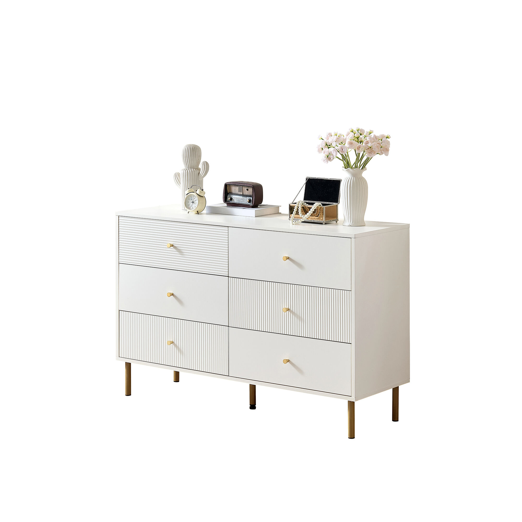 Cómoda doble con 6 cajónes