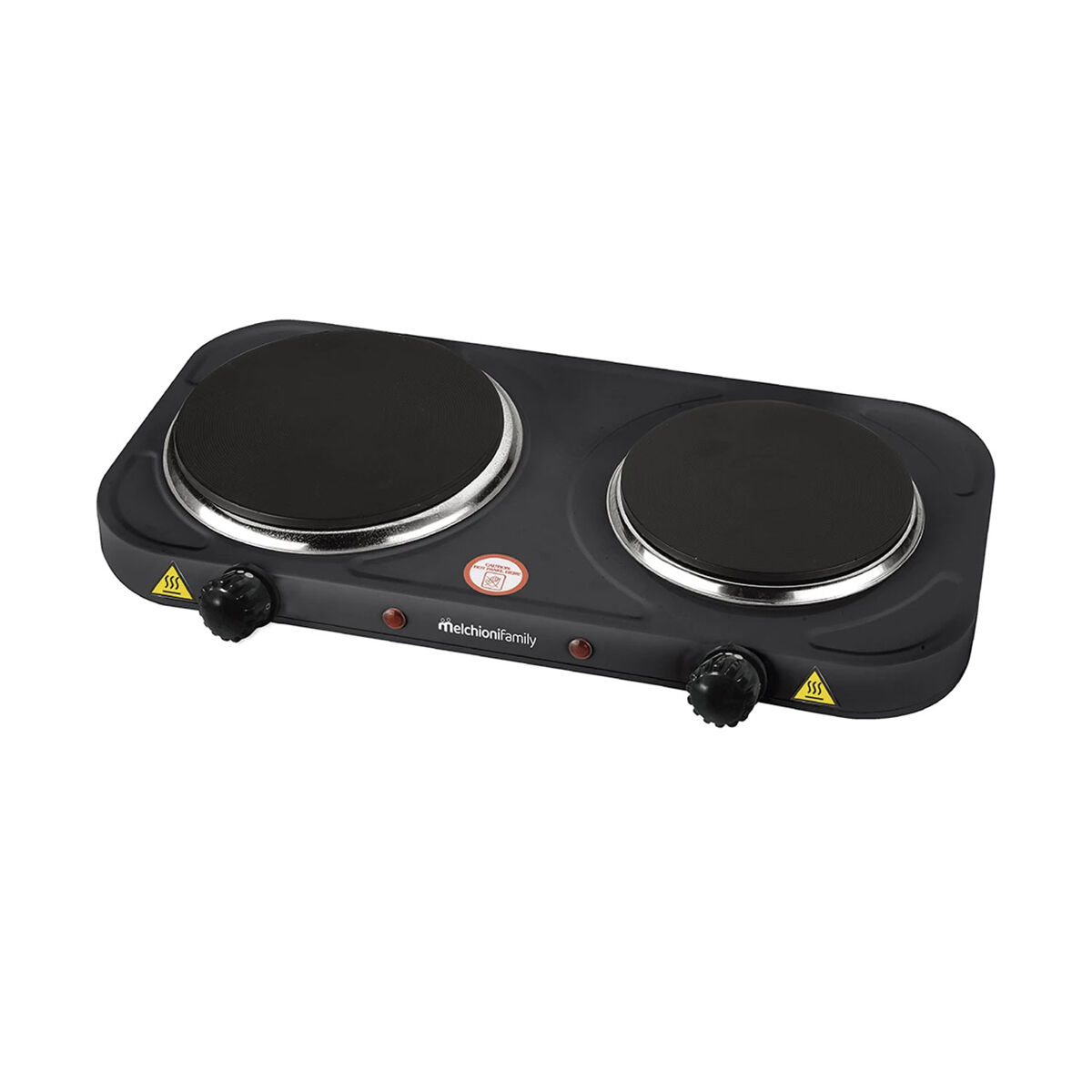 Cocina Eléctrica 1500W, 2 Placas Hierro Fundido, Cook2