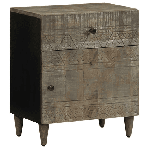 Mesa De Cabeceira - Mesinha De Cabeceira cinzento claro 50x33x60 cm