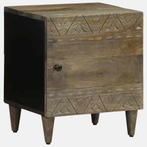 Lote de 2 Mesas De Cabeceira - Mesinhas De Cabeceira cinzento claro 40x33x46 cm