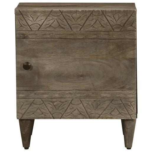 Lote de 2 Mesas De Cabeceira - Mesinhas De Cabeceira cinzento claro 40x33x46 cm