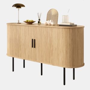Aparador de mdf com 2 portas,natural
