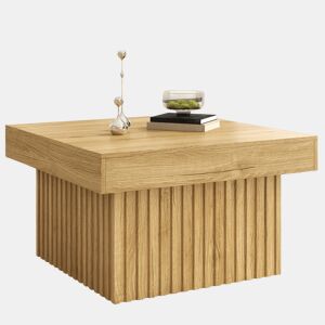 Mesa de centro quadrada de mdf,natural