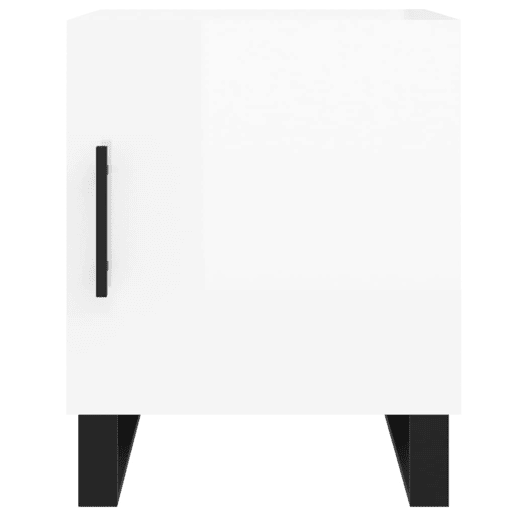 Mesa De Cabeceira - Mesinha De Cabeceira 40x40x50cm derivados madeira branco brilhante
