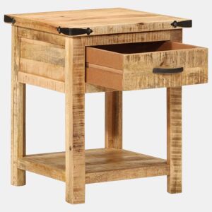 Mesa De Cabeceira - Mesinha De Cabeceira 40x40x50 cm madeira mangueira maciça
