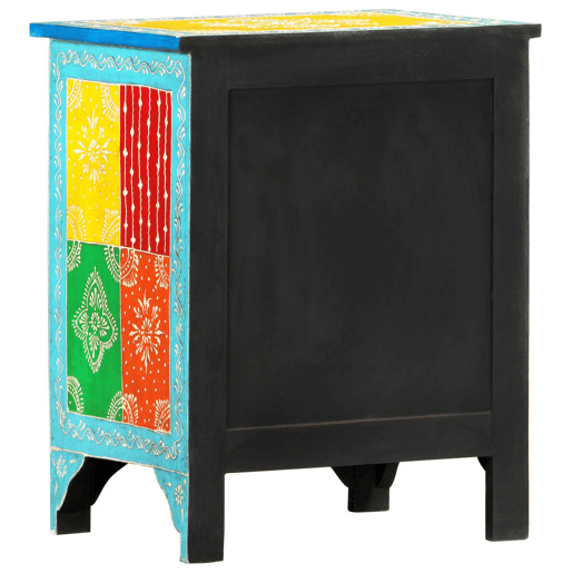 Mesa De Cabeceira - Mesinha De Cabeceira pintada à mão 40x30x50 cm mangueira maciça