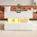 Mesa de centro elevable de panel de partículas Mesa de centro elevable de panel de partículas Blanco