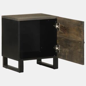 Mesa De Cabeceira - Mesinha De Cabeceira 40x33x46 cm madeira de mangueira maciça preto