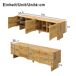 Mueble TV con 4 puertas Mueble TV con 4 puertas Natural