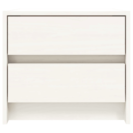 Lote de 2 Mesas De Cabeceira - Mesinhas De Cabeceira 40x31x35,5 cm pinho maciço branco