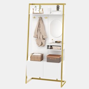 Móvel de entrada de mdf com sapateira,branco